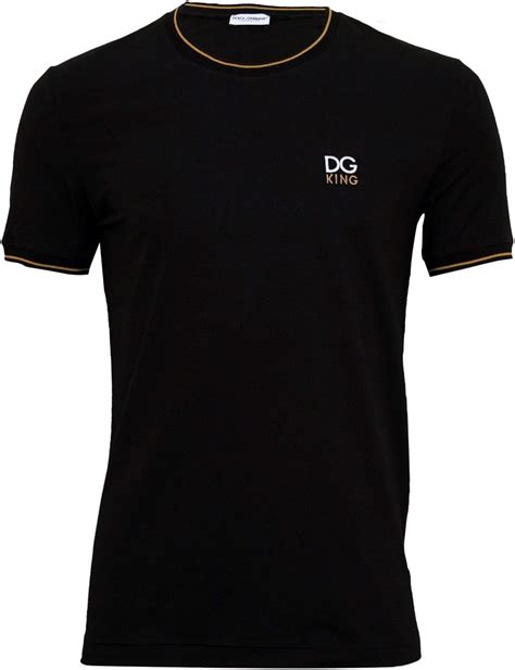 king t-shirt black dolce gabbana|Cotton T.